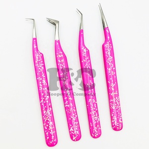 <b>Eyelash</b> <b>Extensions</b> Tweezers stainless steel logo packing good grip smooth handle one touch Tweezers for <b>Eyelash</b> <b>Extensions</b> <b>mink</b> - Product Image 4