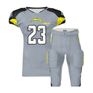 Véritable uniforme de football américain sur mesure Dernier design Top vente Kit de maillots pour jeunes adultes Short Sportswear Low quantité minimale de commande High - Product Image 1