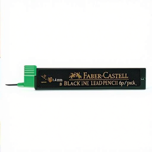 Lápiz de Grafito Fino Negro Faber-Castell Super Polymer 1.4mm B, Paquete de 6 Unidades - Product Image 2