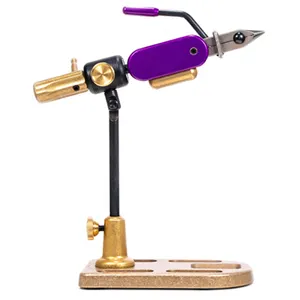 Fly tying vise heavy duty rotary lure making tools with adjustable jaws fly fishing vise