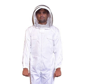 Traje de Apicultura Transpirable de Alta Calidad, Ropa de Trabajo Protectora Ventilada con Velo de Protección para Mayor Comodidad, Seguridad y Recolección de Miel - Product Image 6