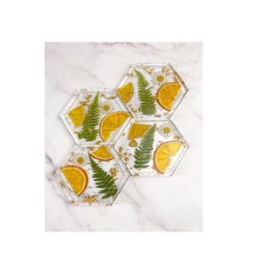 Posavasos de resina epoxi Precio directo de fábrica Diseño personalizado Forma redonda Mejor calidad de posavasos de resina epoxi Precio al por mayor - Product Image 5