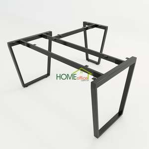 Bureau contemporain en forme de trapèze en L, 150x140cm, assemblage requis - Product Image 4