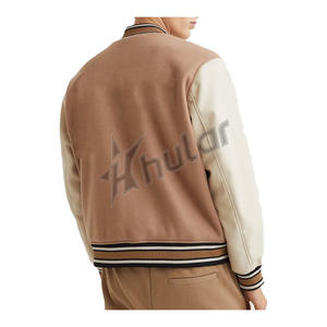 แจ็คเก็ตเบสบอลสไตล์สตรีทปรับแต่งได้สำหรับผู้ชายออกแบบโลโก้และปักด้วยอักษร - Product Image 2