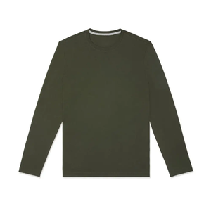 Chemise à manches longues en coton de haute qualité pour hommes Vêtements de cérémonie décontractés avec logo personnalisé Fournisseur de vêtements en gros d'usine OEM ODM - Product Image 1