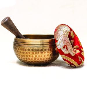 Cuenco Tibetano de Bronce Antiguo con Grabado en Relieve o Martillado para la Salud y Sonido Mágico - Product Image 2