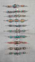 Nouveauté Asthamangal – Bracelets claquant unisexe en cuivre, turquoise et perles, style vintage classique, pour homme et femme