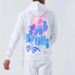 Vêtements de créateurs pour hommes de marque, logo personnalisé, ensembles 2 pièces à capuche grande taille, survêtement imprimé, sweat-shirt, pantalon de survêtement, 100% coton - Product Image 2