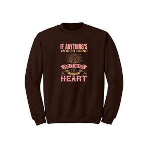 Sweat-shirt en mélange de coton avec des thèmes de bouddha imprimés Style décontracté 12 options de couleur 260-280 Placement de conception personnalisable GSM lourd - Product Image 1
