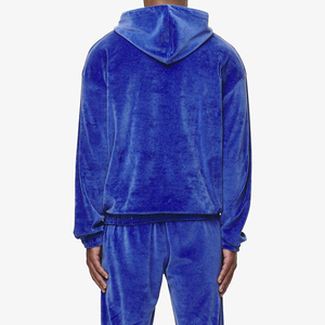 Venta al por mayor chándal de terciopelo para hombre ligero totalmente personalizado antiarrugas chándal de terciopelo para hombre con material duradero - Product Image 3