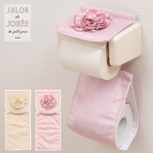 Beige/Pink Salon De Soiree Patrón floral Cubierta de soporte de papel Lindo diseño de estampado floral - Product Image 2