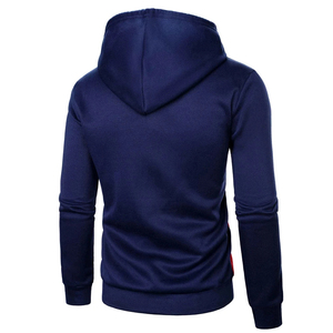 Men's Casual Slim Fit Mid <b>Weight</b> Cotton Hoodie Warm Pullover Active Wear Thick And Plain Dyed Casual Sport Men's Hoodies - Product Image 3
