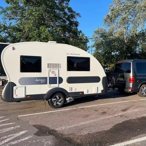 Remolque de Campamento Económico, Mini Caravana en Forma de Lágrima, Remolque de Viaje para Acampar con Ducha, en Venta en Todo el Mundo - Product Image 2