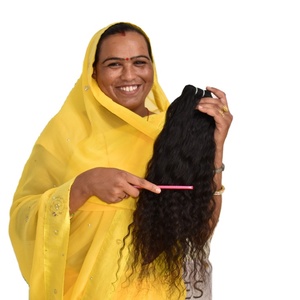 100% cuticules alignées non transformées vierge noir vietnamien Extensions de cheveux humains vague bouclée et afro Curl faisceaux de tissage - Product Image 1