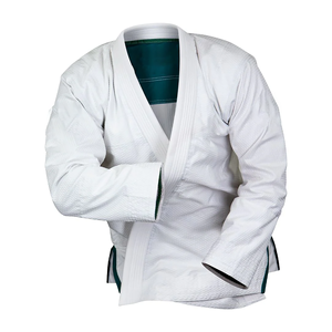 Combinaison de karaté pour femmes adultes, vert et blanc, tissu Spandex/Polyester 260g, séchage rapide, impression numérique, service OEM - Product Image 4