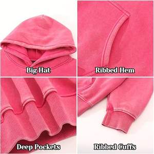 El producto más nuevo, sudaderas con capucha lavadas con ácido para hombres, ligeras, lavadas, Vintage, de gran calidad, hechas a medida, informales, para invierno, para exteriores, con capucha - Product Image 5