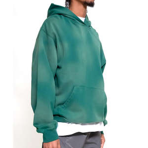 Manufacturer Oversized Heavyweight Men's Fleece Cotton Streetwear <b>Sun</b> Faded Dyed Washed Pullover Bleached <b>Spray</b> Hoodies Vintage - Product Image 4