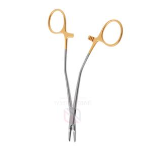 Porte-aiguilles Debakey en acier inoxydable de qualité supérieure, demi-or, forceps de suture |   Instruments chirurgicaux manuels Garantie de 3 ans Certifié CE pour - Product Image 3