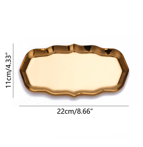 Plateau de service luxueux en laiton avec poignées en laiton pour recevoir et décorer la maison Plateau décoratif en laiton - Product Image 1