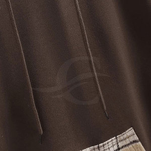 2023 dernier modèle de haute qualité Logo personnalisé dames sweats à capuche à manches longues respirant tricoté hiver décontracté col à capuche pour les femmes - Product Image 4