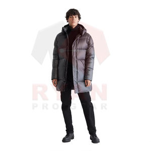 Wholesale High Quality Long Puffer <b>Jackets</b> For <b>Men</b> Adults And Kids Customized Colour Design And Printing Plus Size - Product Image 3