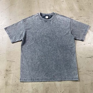 Acid Wash Hombres Camisetas High Street Style Ropa de hombre Camisas de talla grande Venta al por mayor Ropa de verano más vendida Camisas de manga corta - Product Image 6