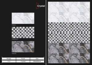 Carreaux muraux en céramique 300x600mm pour salle de bain et cuisine, finition brillante ou mate, texture effet sucre, solution murale. - Product Image 2