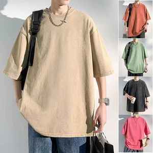 T-shirt vintage 100% coton délavé à l'acide unisexe avec logo personnalisé T-shirt vintage long et respirant en polyester/coton - Product Image 3