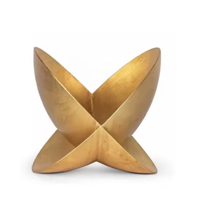 Estilo moderno Color dorado Decoración de mesa Tamaño y forma personalizados Escultura de aluminio Llegada caliente Artesanía de metal - Product Image 3