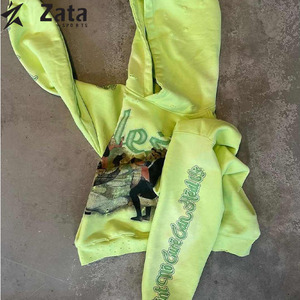 Custom 500 GSM Polyester/Cotton Fleece Heavyweight DTG Print Acid Washed Stone Wash <b>Pullover</b> <b>Men</b> Unisex Solid Winter - Product Image 3