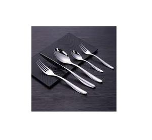 Couverts de luxe en argent Offre Spéciale acier inoxydable titane argent avec poignée exclusive ensemble de couverts sûrs et sains pour un usage quotidien - Product Image 1