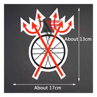 Ensemble de 4 patchs personnalisés en toile écologique pour veste de motard, broderie Devil's Diciples Socal MC, motif crâne, pour le dos de la veste et chapeau