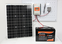 Système solaire hors réseau 300W X2 Internet par satellite Starlink et caméras CCTV POE 48V Kits solaires pour Starlink avec une sortie
