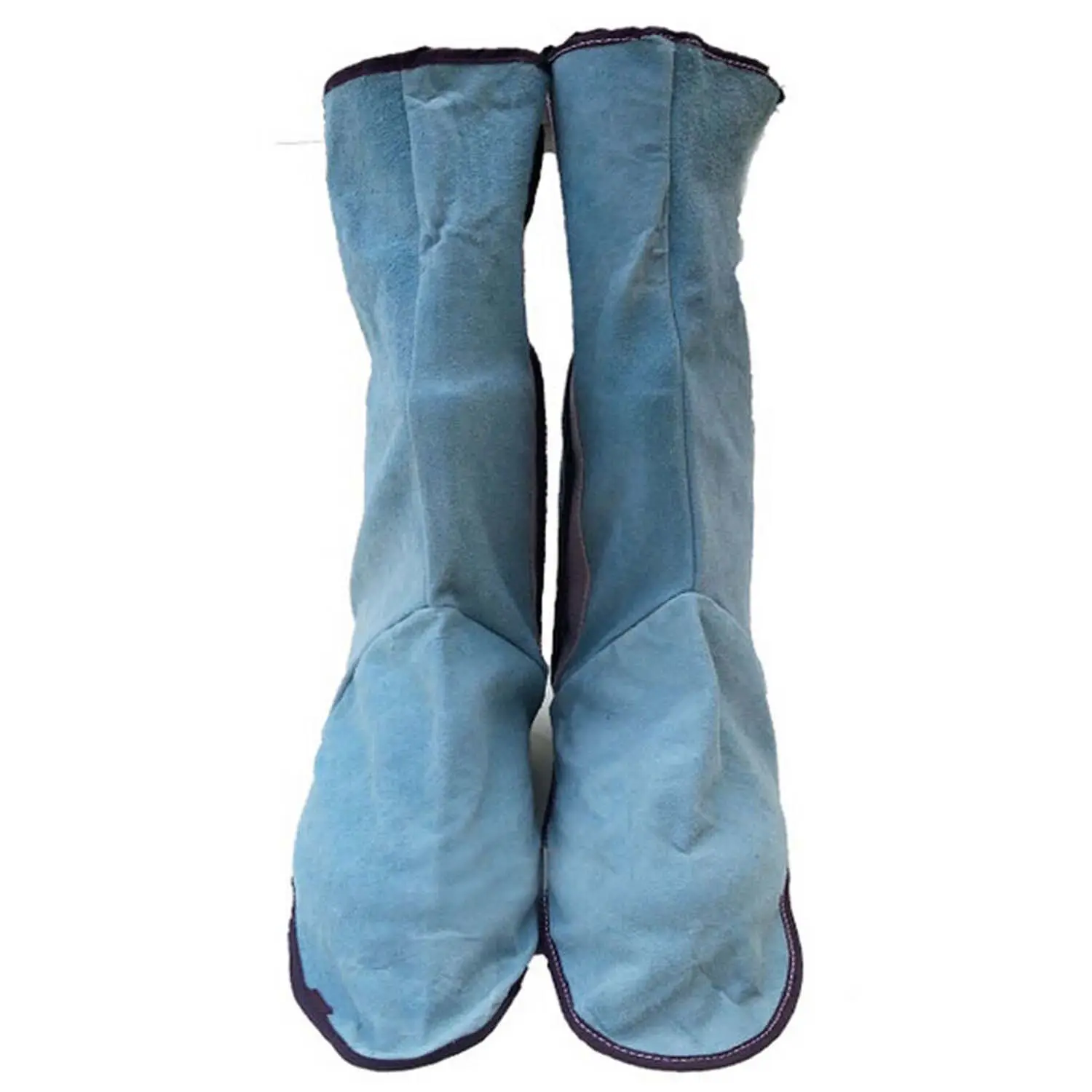 Copriscarpe in pelle di sicurezza per saldatura di alta qualità per la saldatura di colore blu di protezione dell'isolamento termico