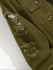 แจ็กเก็ตแจ็กเก็ตและกางเกงผ้ายีนส์มีหลายกระเป๋าแบบวินเทจ - Product Image 2