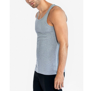 OEM Men's Casual Cotton Blend Tank Top with Button Detail Comfortable Fit Wholesale From Bangladesh <b>Factory</b> - Product Image 2