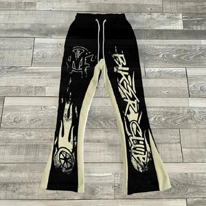 Pantalon évasé personnalisé Hip Hop pour hommes, pantalon ample à imprimé 3D, pantalon de survêtement décontracté, taille mi-haute, sportif, streetwear féminin, pantalon évasé vintage - Product Image 6