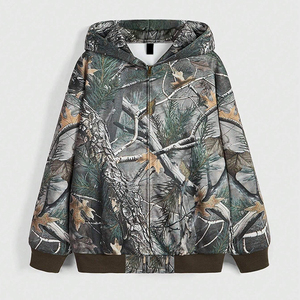 Sweat à capuche de chasse de haute qualité à prix raisonnable, logo et design personnalisés, vêtements d'extérieur de qualité supérieure, toile imperméable, respirant, motif uni - Product Image 5