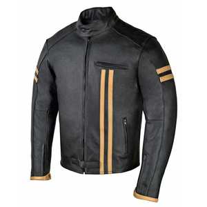 2026 Unisex <b>Black</b> Leather Windproof Motorcycle Riding <b>Jacket</b> Customizable Export Bulk Orders All Seasons - Product Image 2