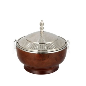 Hot Selling Custom Finishing Designer Food Server Hot Pot Wholesale Insulated Casseroles Serving Stainless Steel Lid Hot Pot - Product Image 1