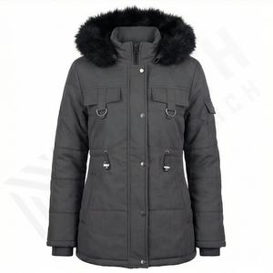 Chaqueta de Invierno Acolchada para Mujer, Abrigo Acolchado, Cortavientos, Cálido, Holgado, de Manga Larga, al por Mayor, OEM - Product Image 1