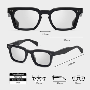 TFB 아세테이트 직사각형 사용자 정의 로고 남여 공용 클래식 럭셔리 세련된 멋진 하이 퀄리티 독특한 안경 - Product Image 4