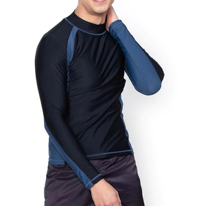 Camiseta Deportiva Transpirable para Hombre, Sublimada, de Poliéster y Elastano, Manga Larga, Cuello Redondo, Protección UPF50+, 220g, OEM - Product Image 2