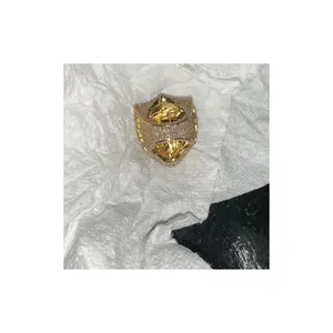 Прямая Продажа с завода, 14-каратное кольцо с бриллиантом из белого золота с натуральным Vvs Moissanite, кольцо с бриллиантом для мужчин