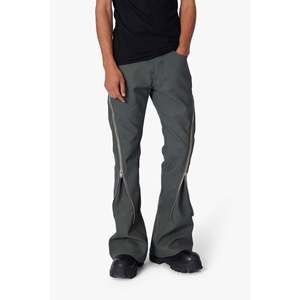 PANTALONES FLARE CREMALLERA CUERO D519 - Product Image 6