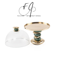 Dômes en verre borosilicate transparent fait à la main sur mesure Dôme en verre décoratif pour support de gâteau