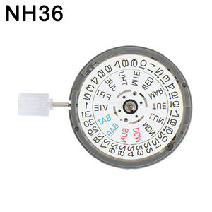 Mouvement automatique mécanique en acier inoxydable NH36 avec date/jour à 3 heures, étanche, pièces de rechange pour montre NH36A - Product Image 1