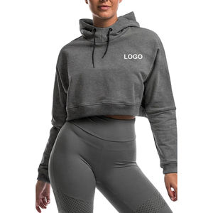 Sudadera con capucha de manga larga para mujer, ropa informal, sudadera recortada para niñas, ropa de calle para mujer, sudaderas con capucha para mujer en Nurak 2025 - Product Image 1