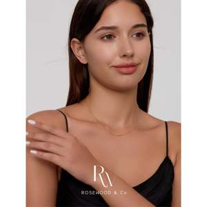 Collana a spina di pesce placcata oro 18 carati da 0,8 mm, anti-ossidazione, sottile, alla moda, regalo per lei - Product Image 3