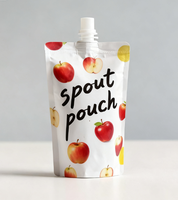 Pochette à bec verseur personnalisée, qualité alimentaire, résistante aux hautes températures, pour jus, eau, lait, emballage de liquides, sac réutilisable résistant à la chaleur